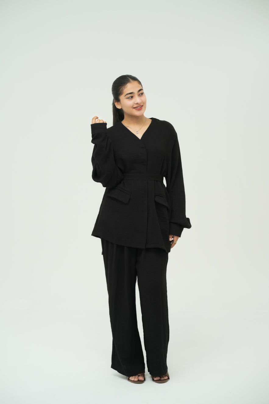 LINEA BELTED SUIT