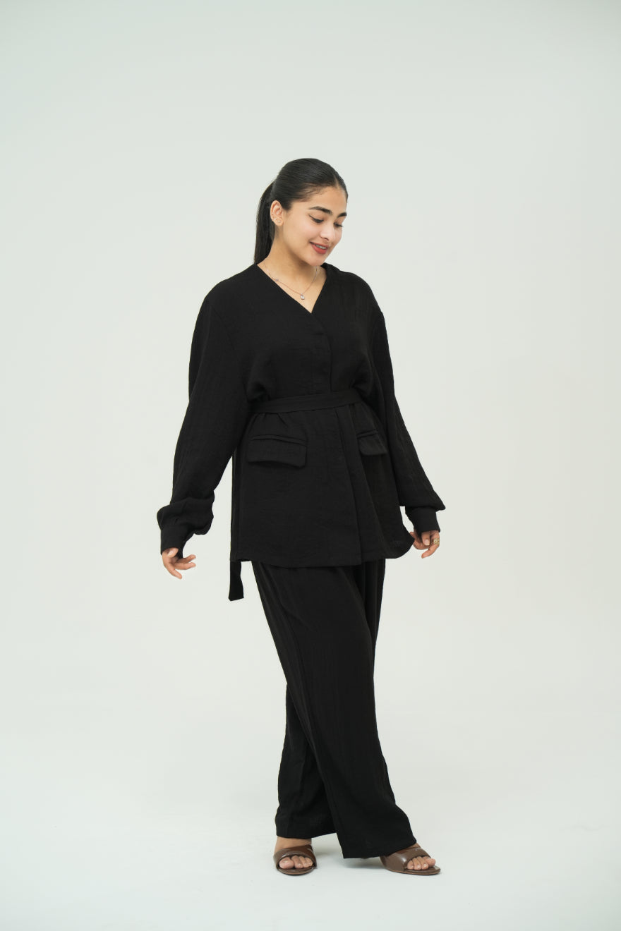 LINEA BELTED SUIT