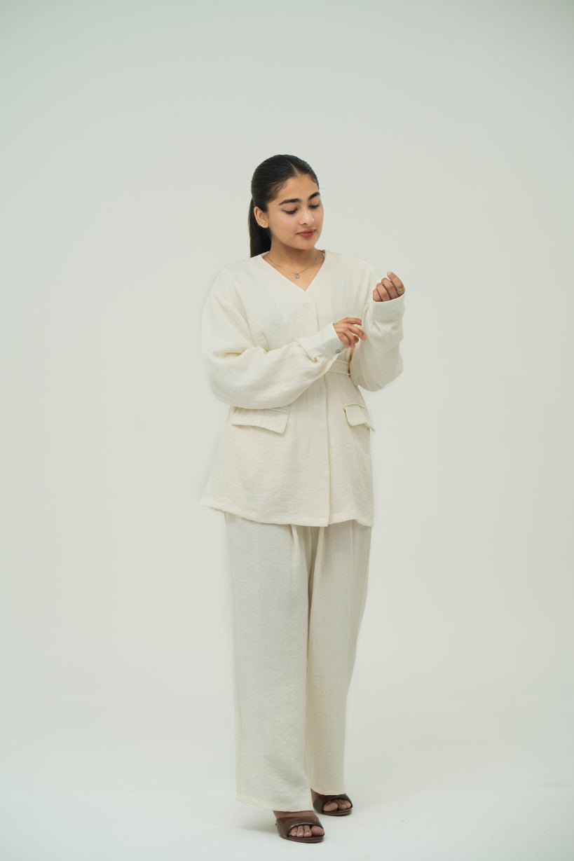 LINEA BELTED SUIT