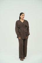 LINEA BELTED SUIT