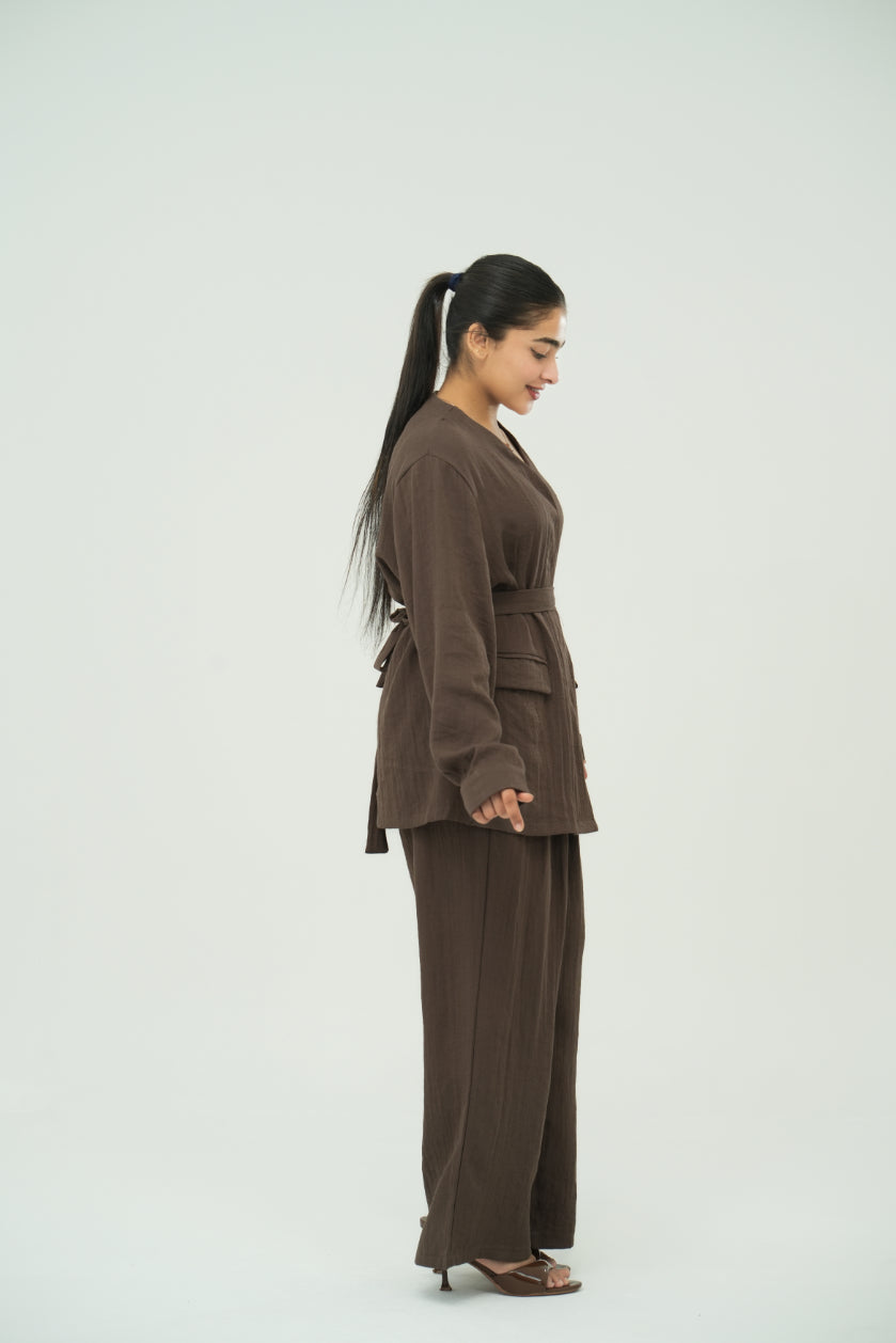 LINEA BELTED SUIT