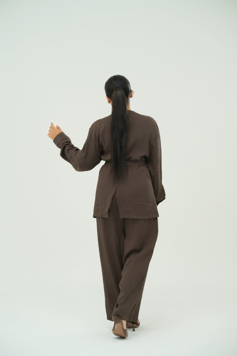 LINEA BELTED SUIT