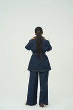 DENIM BELTED CO ORDSET