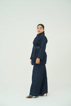 DENIM BELTED CO ORDSET