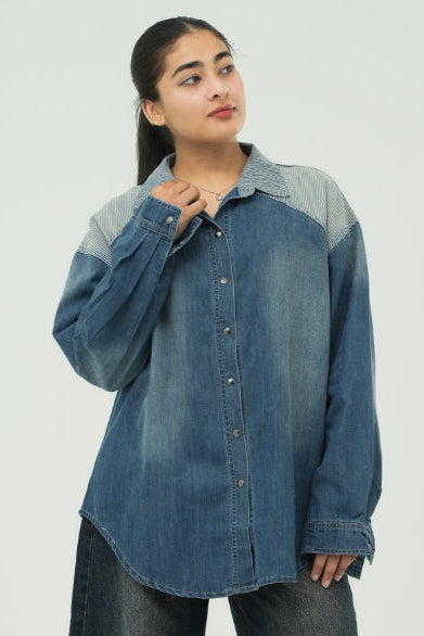 DENIM STRIPE SHIRT