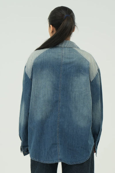 DENIM STRIPE SHIRT