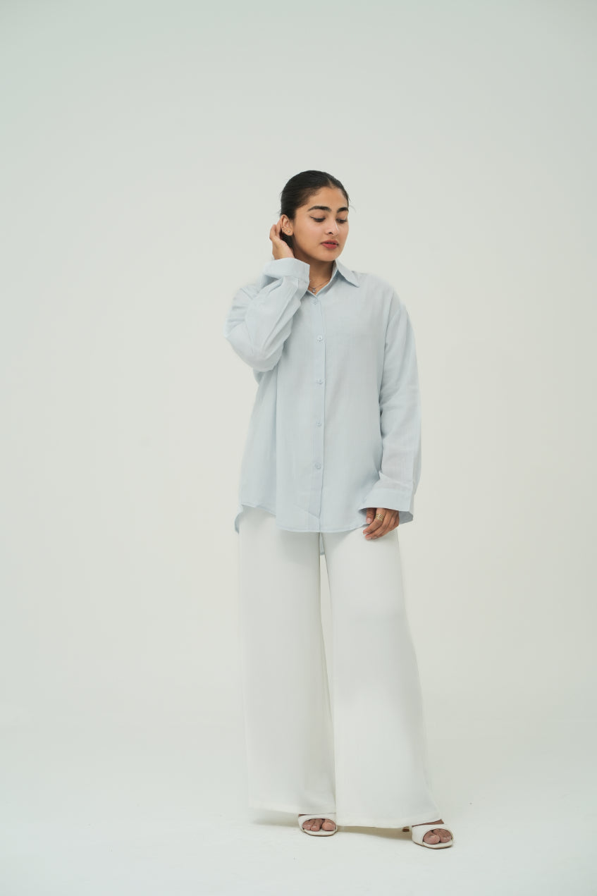 BLUE MINIMAL SHIRT