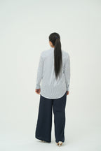 SATIN STRIPE SHIRT