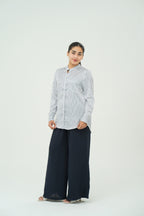 SATIN STRIPE SHIRT