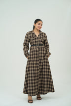 CHECK SHIRT DRESSES