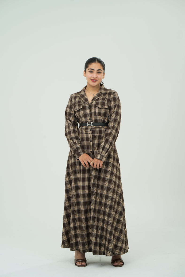 CHECK SHIRT DRESSES