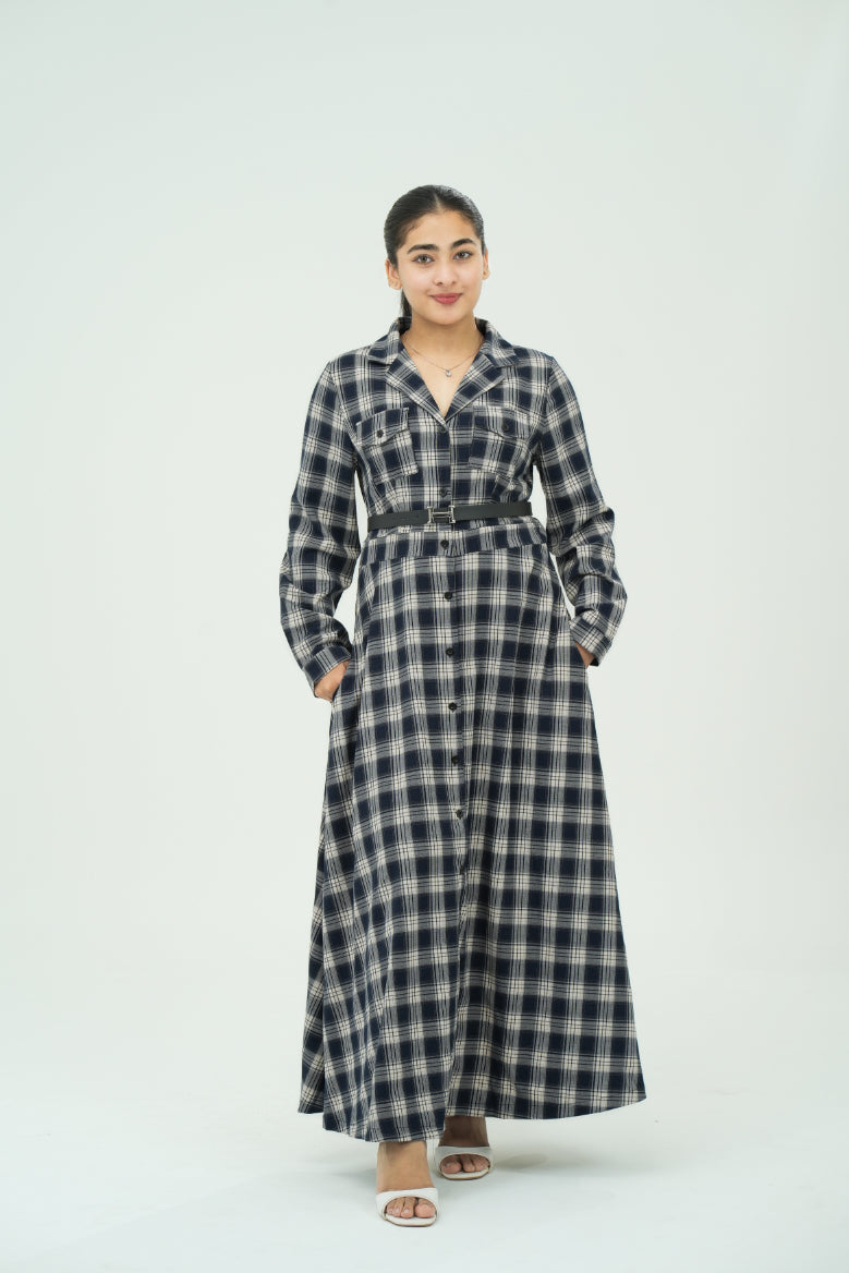 CHECK SHIRT DRESSES