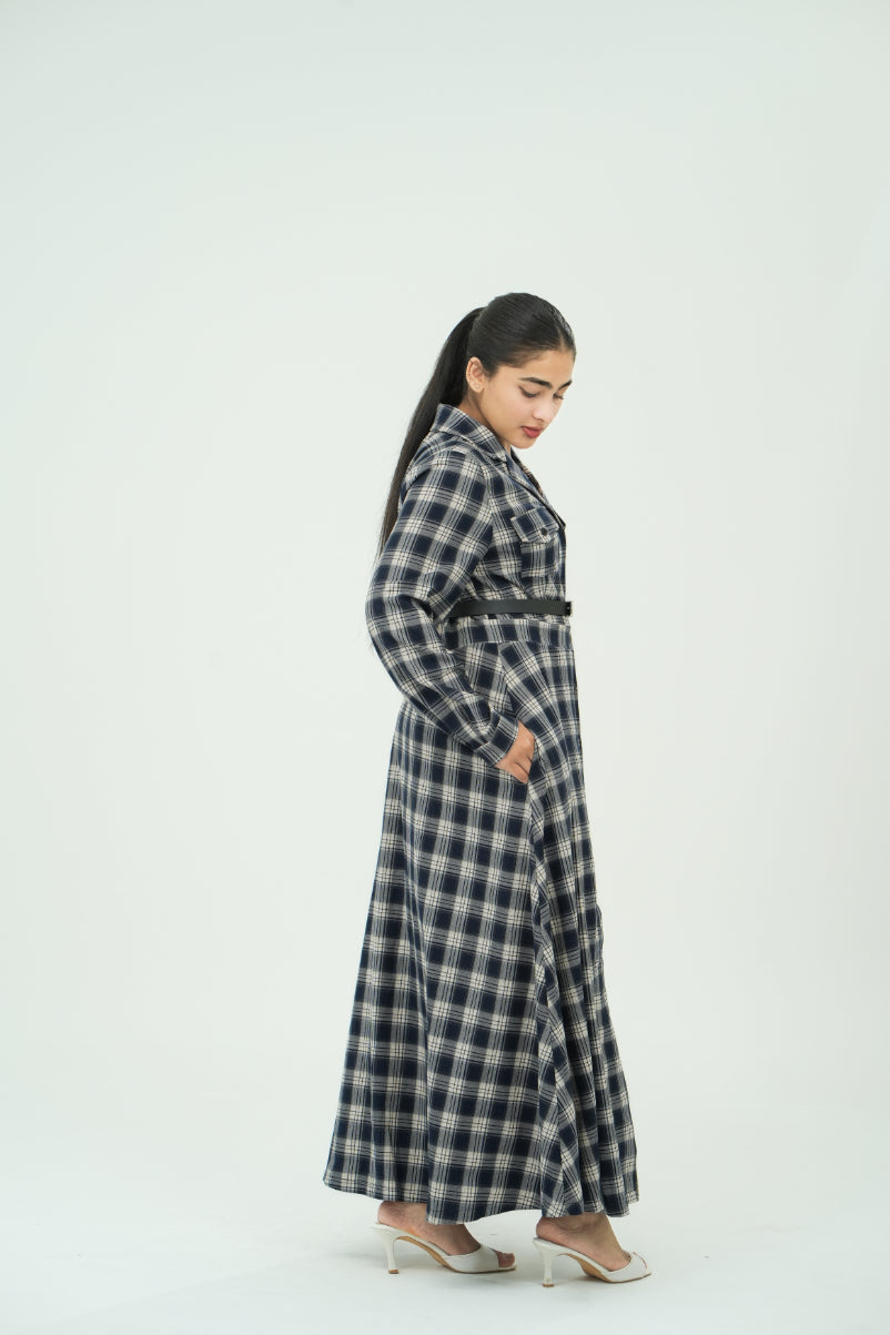 CHECK SHIRT DRESSES