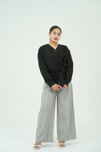 SIDE TIE WRAP SHIRT