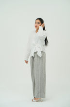 SIDE TIE WRAP SHIRT