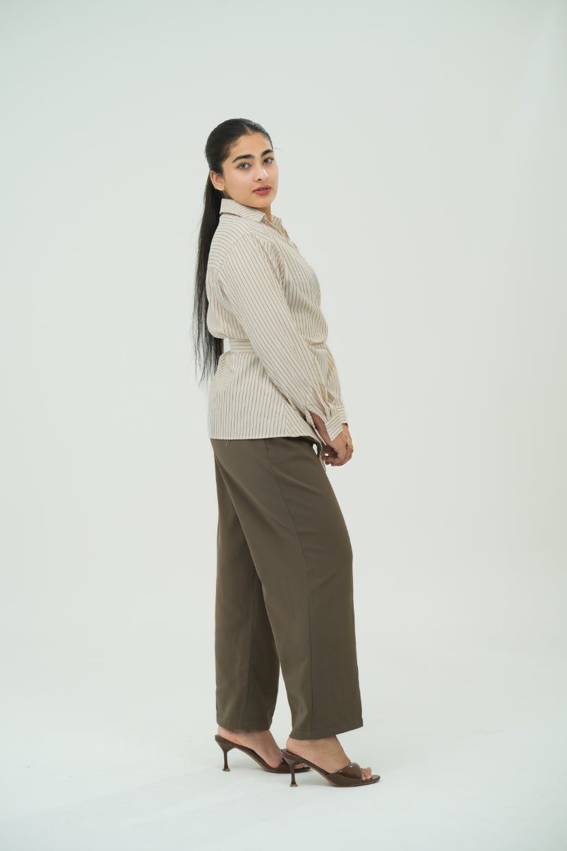 Strip wrap shirt