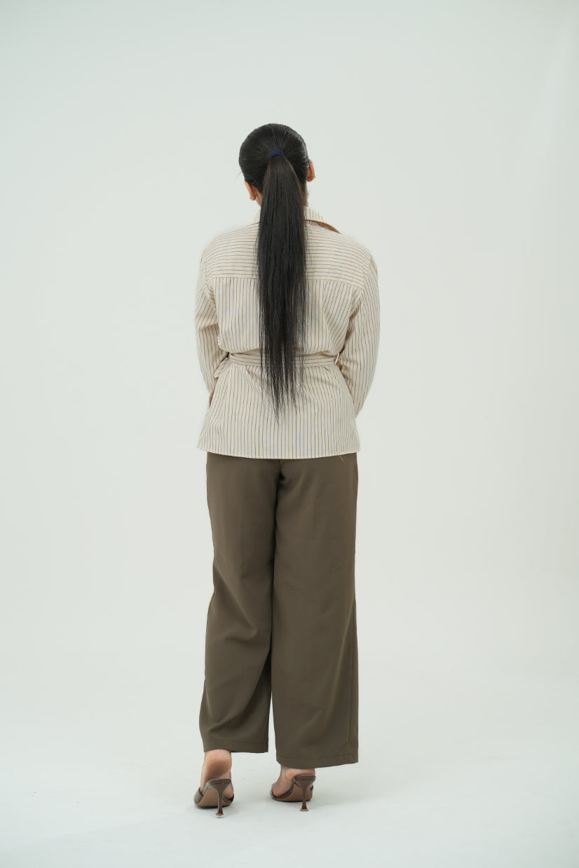 Strip wrap shirt