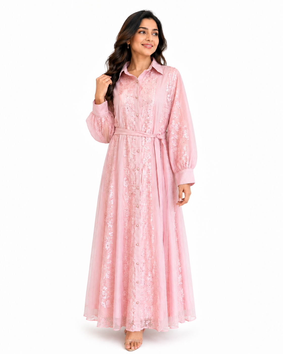Luxe pearl layer Dress