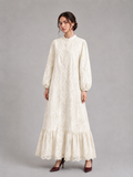 Embroidered long dress