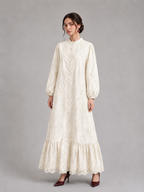 Embroidered long dress