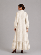 Embroidered long dress
