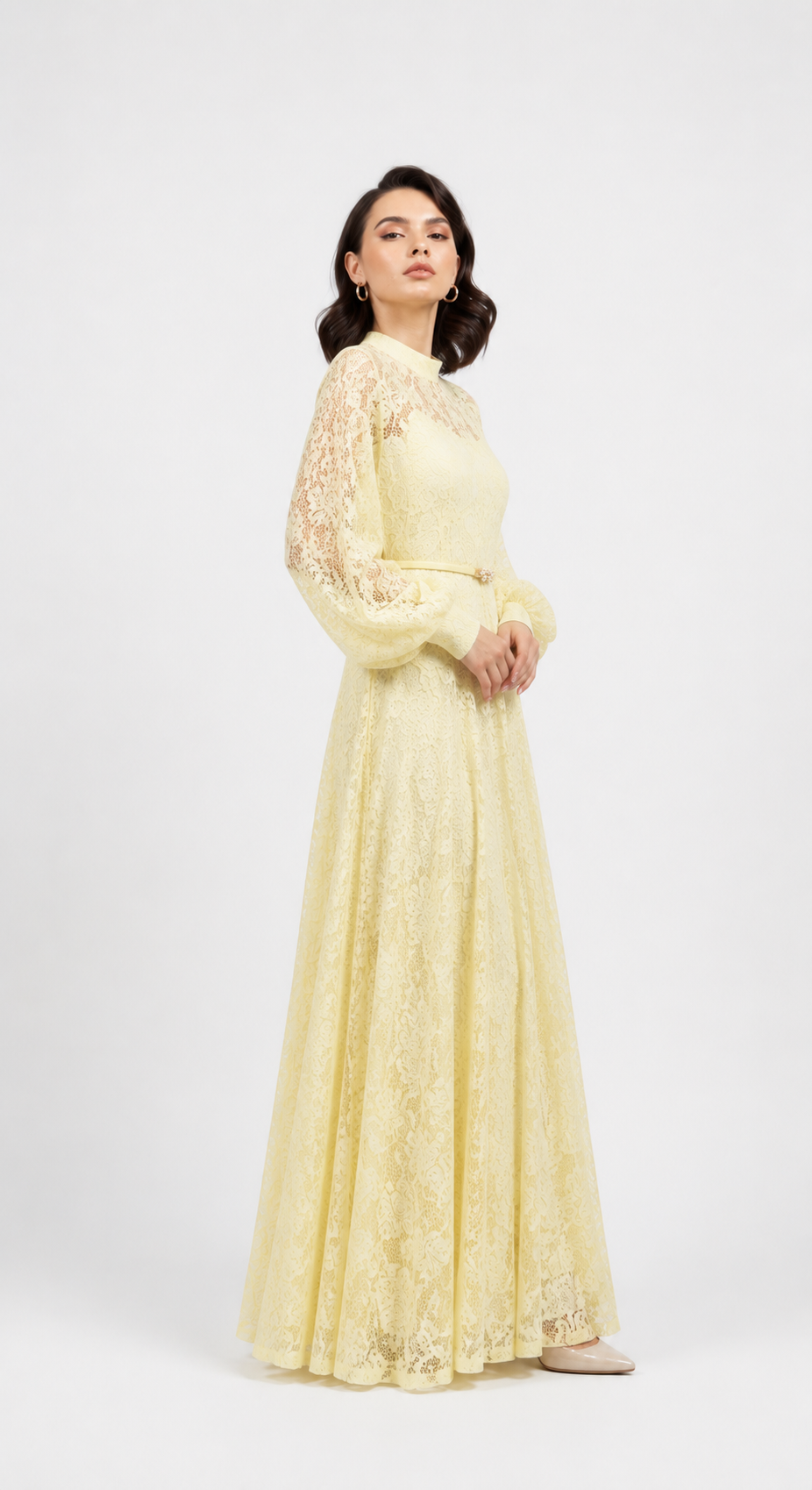 Lace Detail Maxi Dress