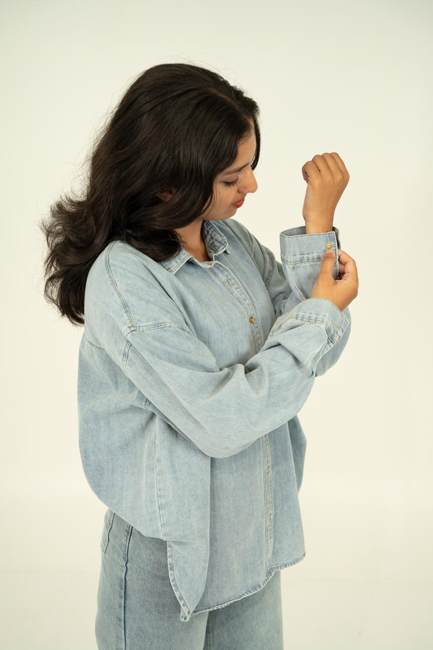 OVER SIZE DENIM SHIRT