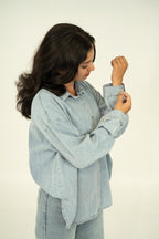OVER SIZE DENIM SHIRT