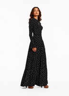 polka maxi dresses