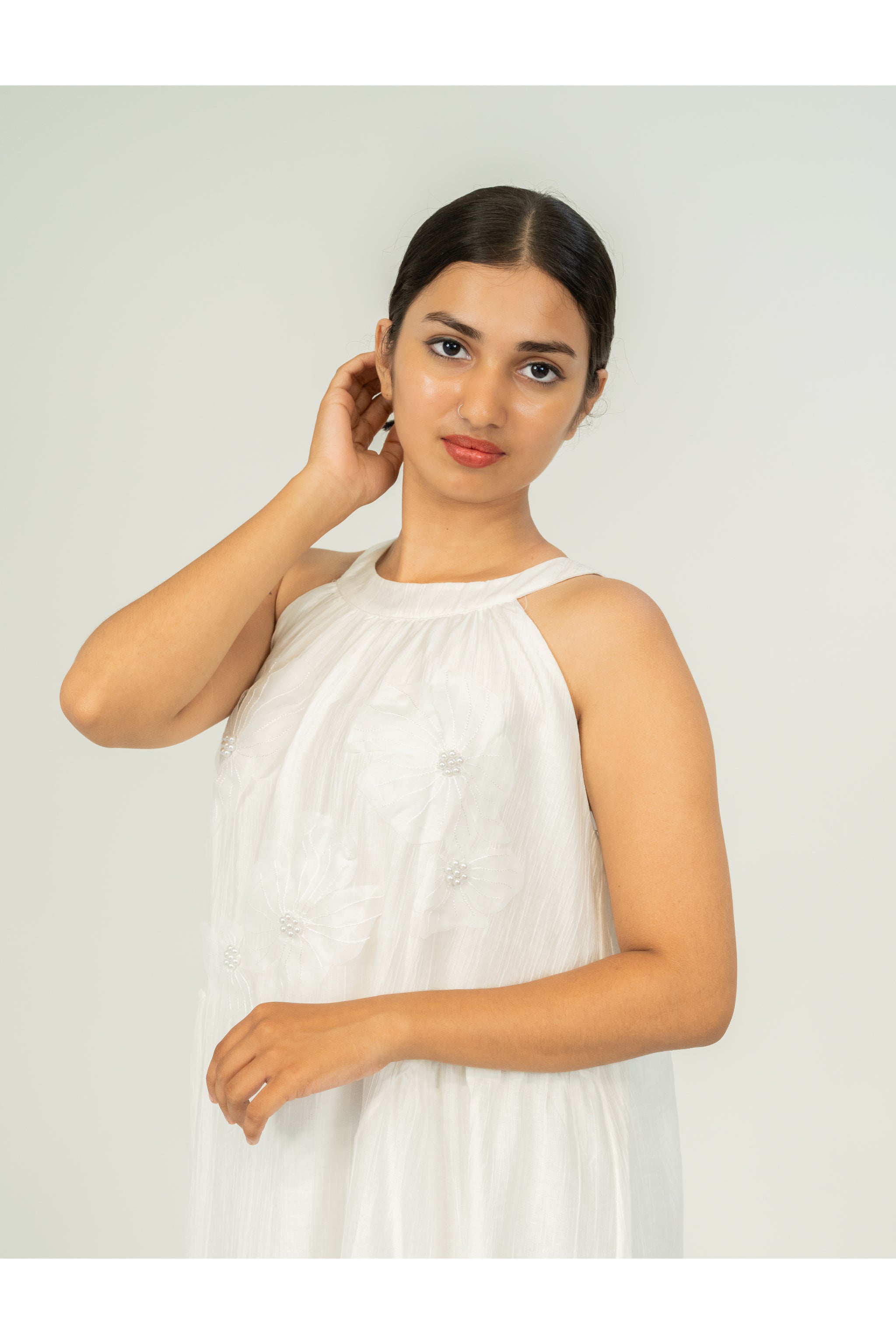 TIER MAXI WHITE DRESS