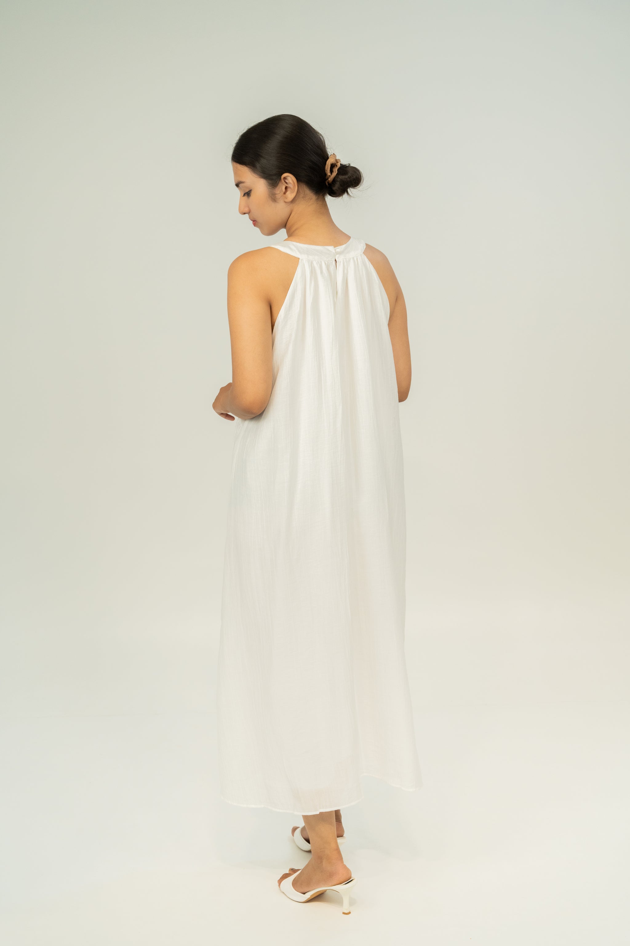 TIER MAXI WHITE DRESS