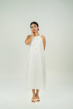 TIER MAXI WHITE DRESS